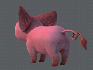 pig cartoon 3D मॉडल