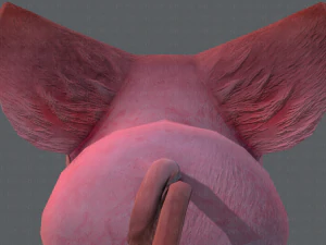 pig cartoon 3D Model