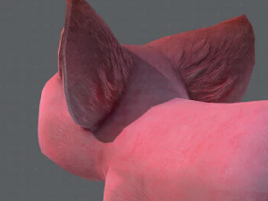 pig cartoon 3D Model
