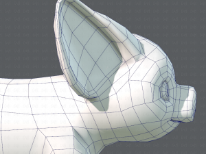 pig cartoon 3D मॉडल