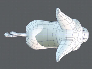 pig cartoon 3D Model