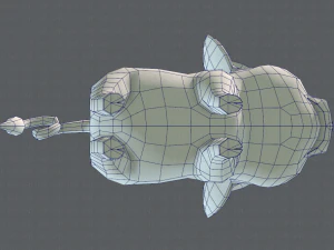 pig cartoon 3D Model