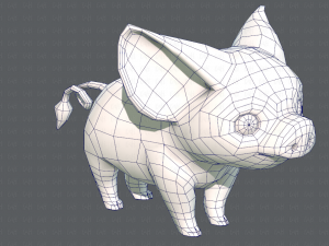 pig cartoon 3D मॉडल