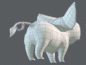 pig cartoon 3D मॉडल