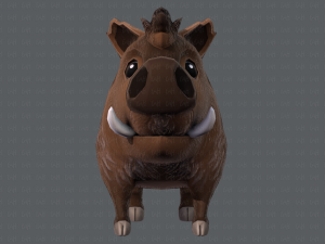 boar cartoon 3D मॉडल