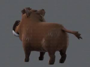 boar cartoon 3D Model