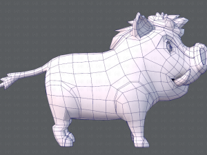 boar cartoon 3D मॉडल