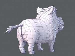 boar cartoon 3D Model