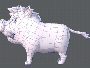 boar cartoon 3D मॉडल