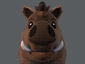 boar cartoon 3D मॉडल