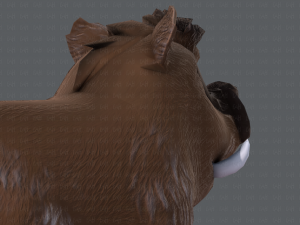 boar cartoon 3D मॉडल