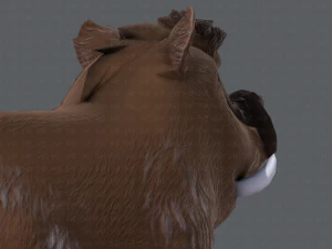 boar cartoon 3D Model