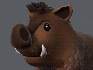 boar cartoon 3D मॉडल