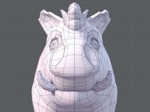 boar cartoon 3D मॉडल