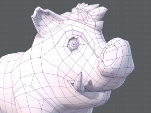 boar cartoon 3D मॉडल