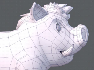 boar cartoon 3D Model