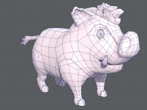 boar cartoon 3D मॉडल