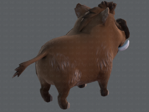 boar cartoon 3D मॉडल