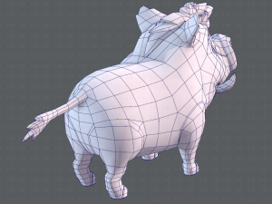 boar cartoon 3D मॉडल
