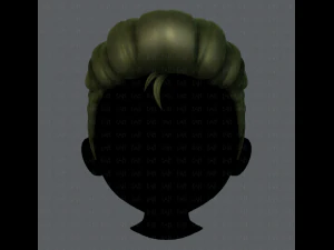 3d hair style for boy v17 3D Model