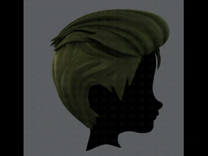 3d hair style for boy v17 3D Model
