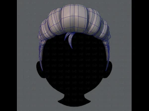 3d hair style for boy v17 3D Model