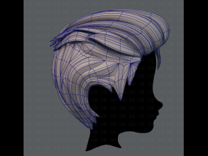 3d hair style for boy v17 Modello 3D