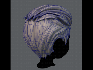3d hair style for boy v17 Modello 3D