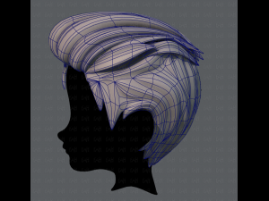 3d hair style for boy v17 Modello 3D