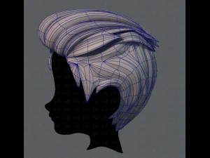 3d hair style for boy v17 3D Model