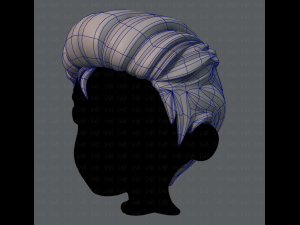 3d hair style for boy v17 Modello 3D