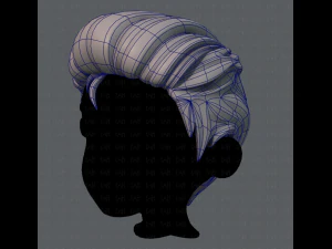 3d hair style for boy v17 3D Model