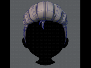 3d hair style for boy v17 Modello 3D
