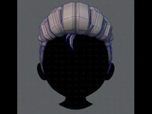 3d hair style for boy v17 3D Model