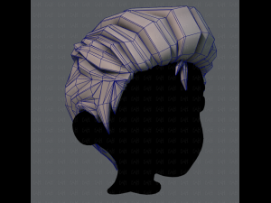 3d hair style for boy v17 Modello 3D