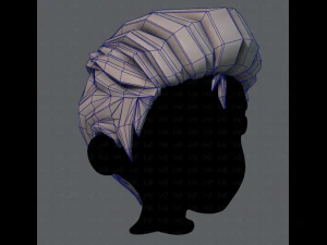 3d hair style for boy v17 3D Model