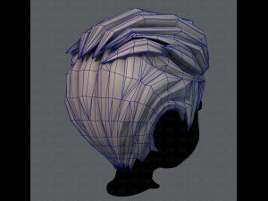 3d hair style for boy v17 Modello 3D