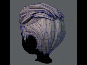 3d hair style for boy v17 3D Model