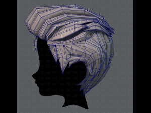 3d hair style for boy v17 Modello 3D