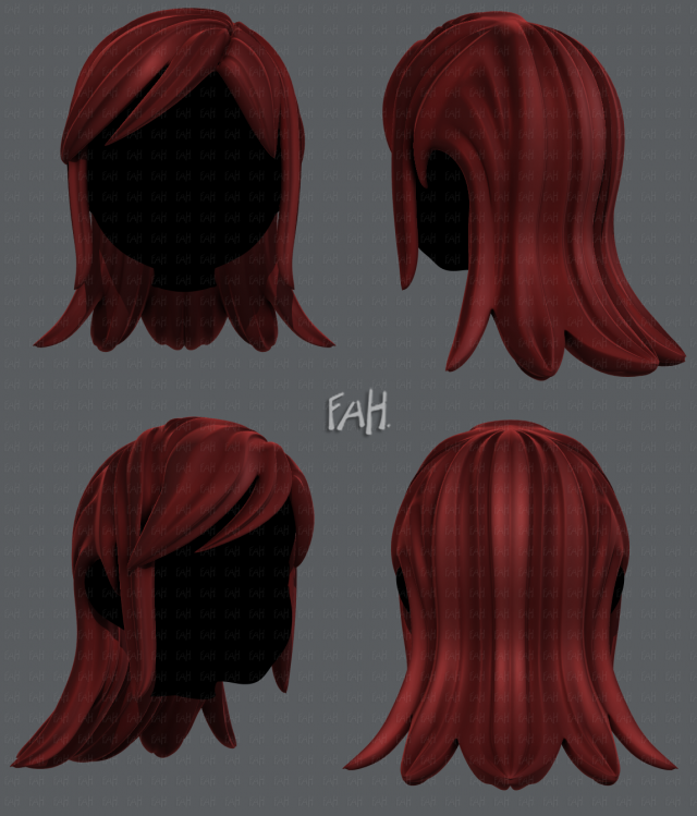 3d hair style for girl v17 Modelo 3D .c4d .max .obj .3ds .fbx .stl .blend 