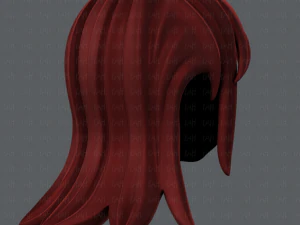 3d hair style for girl v17 3D Model