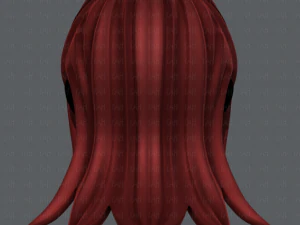 3d hair style for girl v17 3D Model