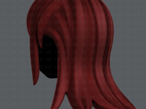 3d hair style for girl v17 Modelo 3D