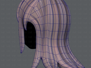 3d hair style for girl v17 Modelo 3D