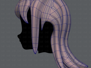 3d hair style for girl v17 Modelo 3D