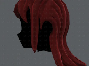 3d hair style for girl v17 3D Model
