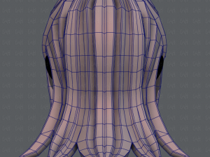 3d hair style for girl v17 Modelo 3D