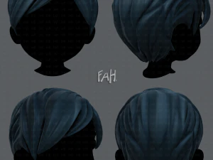 Acconciatura 3d per ragazzo v18 Modello 3D