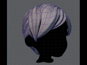 3d hair style for boy v18 Modello 3D