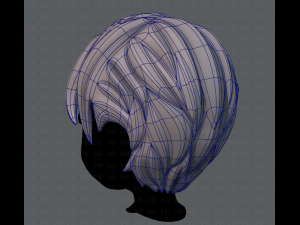 3d hair style for boy v18 Modello 3D